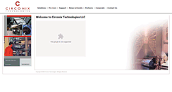 Desktop Screenshot of circonix.com